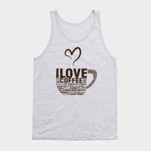 I Love Coffee Tank Top